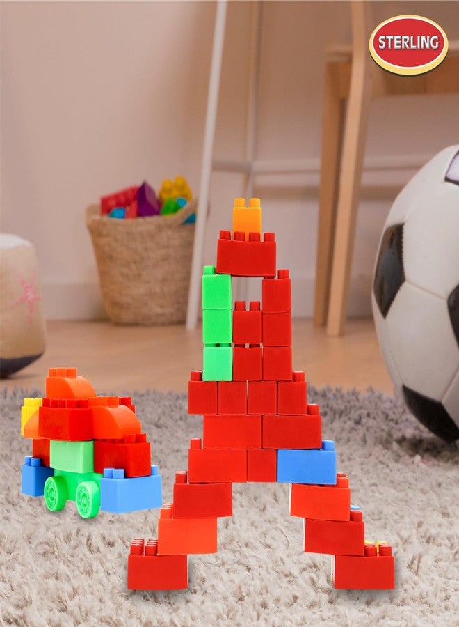 Sterling Train Engine Building Blocks for Kids - Plastic Building Blocks for Kids Puzzle Games for Kids, Toys for Children Educational & Learning Toy for Kids, Girls & Boys (150 Pcs-Multicolor) - Image 4