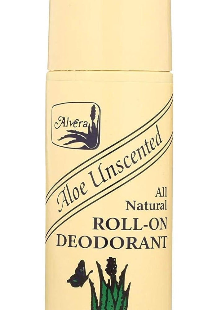 Alvera All Natural Roll-On Deodorant, Aloe Unscented, 3 oz - Pack of 3 - Image 3