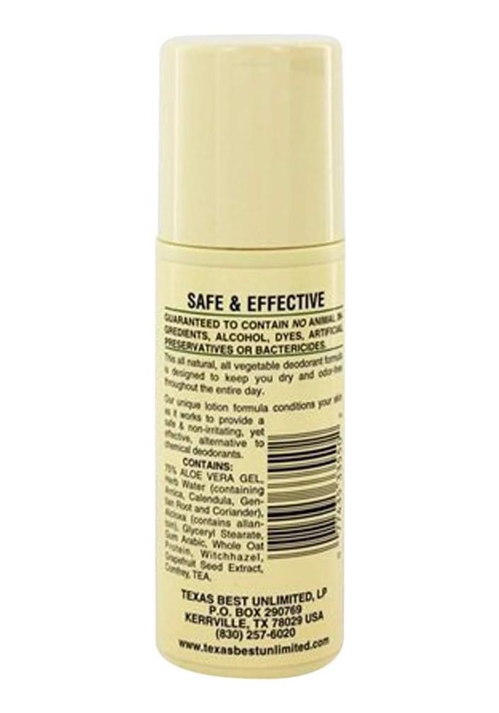Alvera All Natural Roll-On Deodorant, Aloe Unscented, 3 oz - Pack of 3 - Image 2