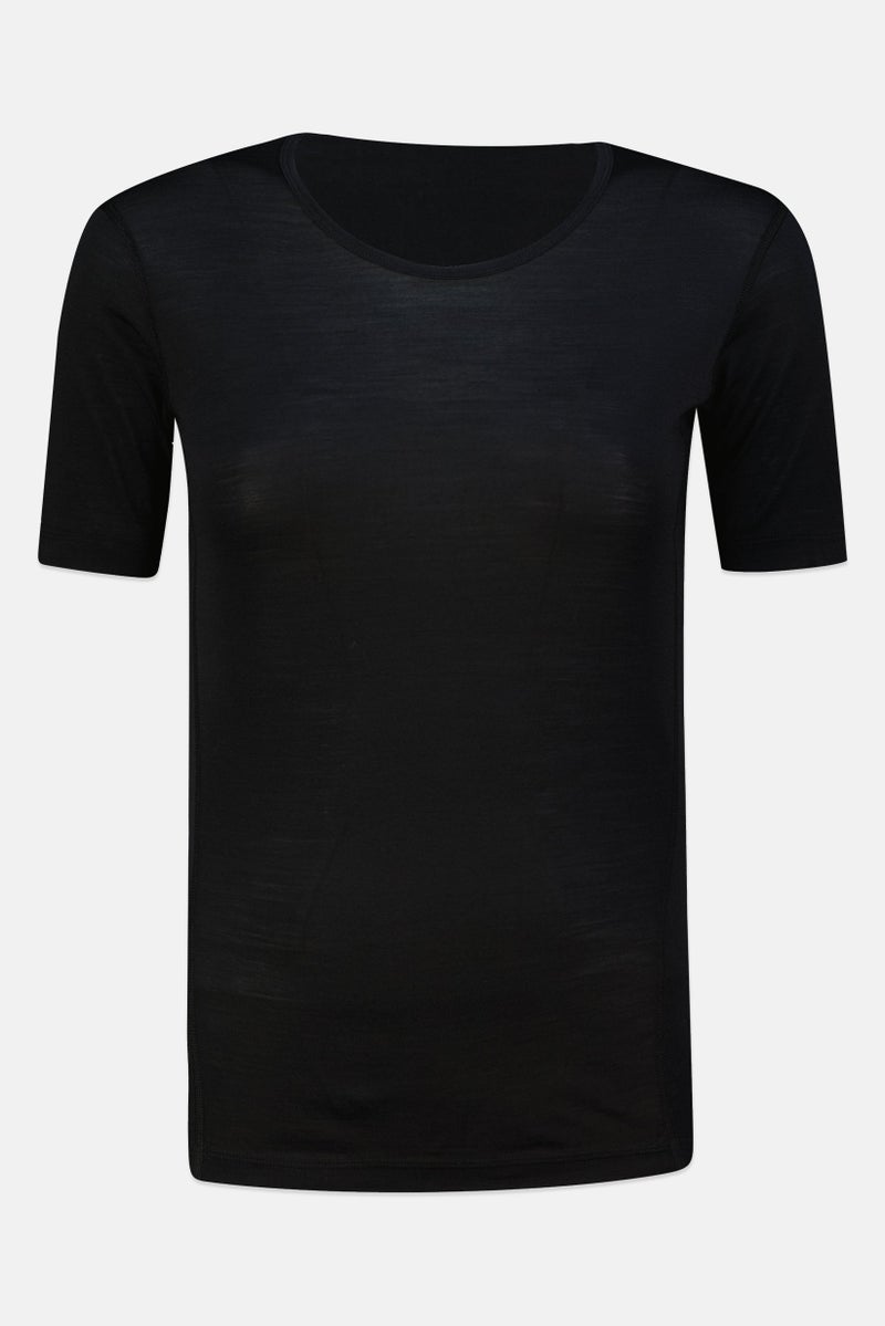 Adidas Women Sportwear Fit Short Sleeve Training Top, Black - Image 2
