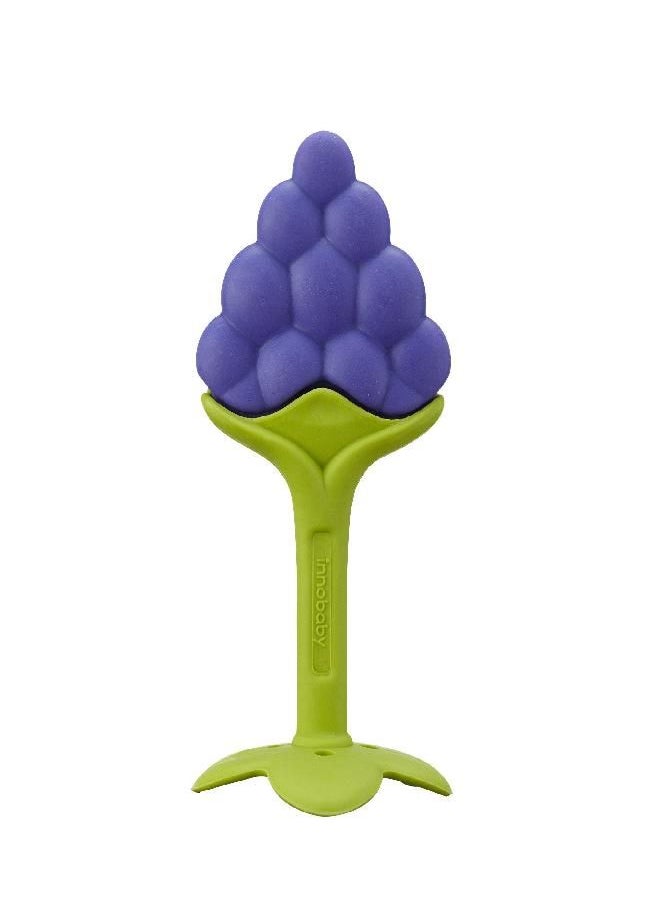 Innobaby Innobaby Original Teethin Smart EZ Grip Fruit Teether and Sensory Toy for Babies and Toddlers in Grape. BPA Free Teether  - Image 1
