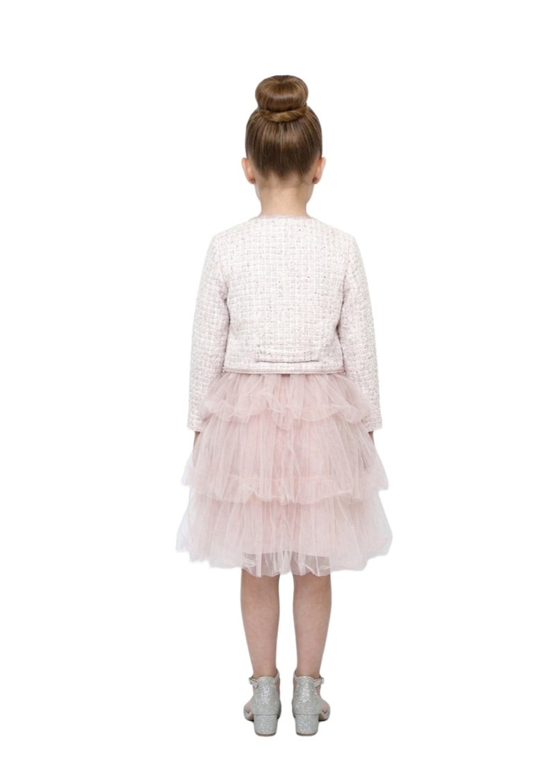 Bidani Girls' 2-Piece Tulle Tiered Party Dress - Image 3
