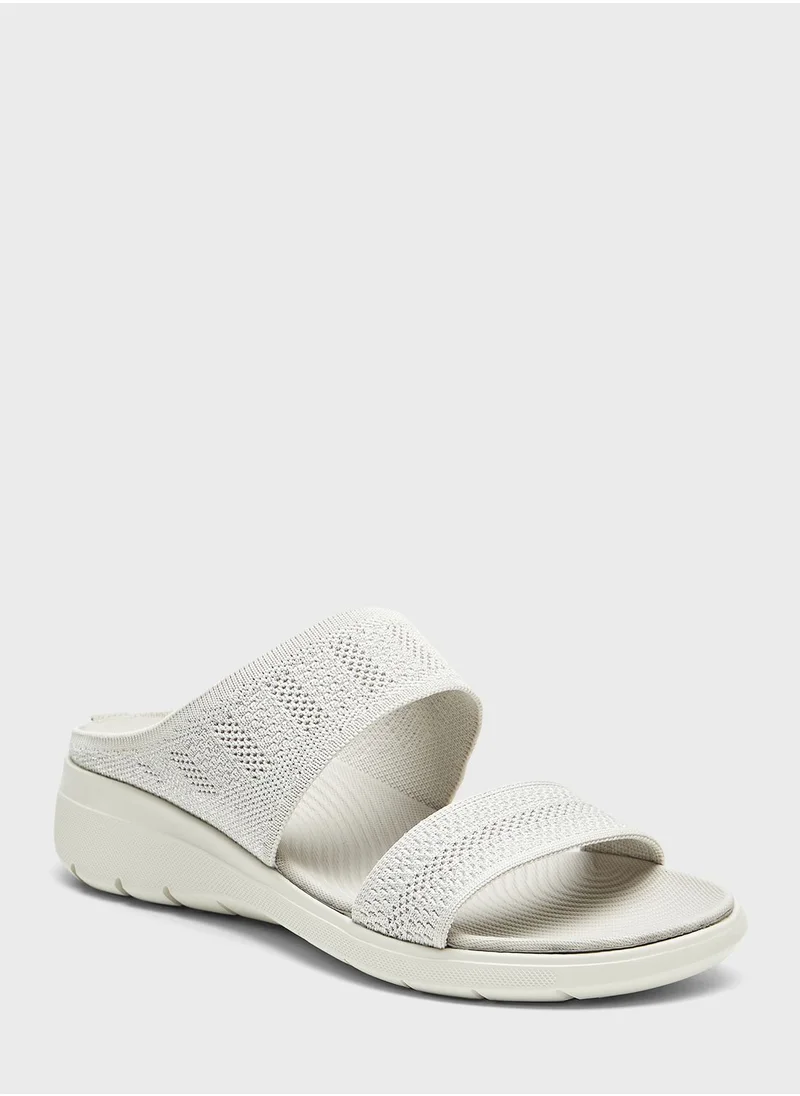 شو اكسبرس Double Strap Wedge Sandals