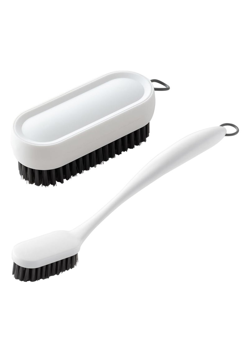 SYOSI - 2 Pack Laundry Scrub Brush Cleaning Brush, Soft Bristle Brush Shoe Cleaning Brush for Stains Clothes Scrubbing Brush Household Cleaning Tool for Bathroom Countertops Bathtubs - Image 1