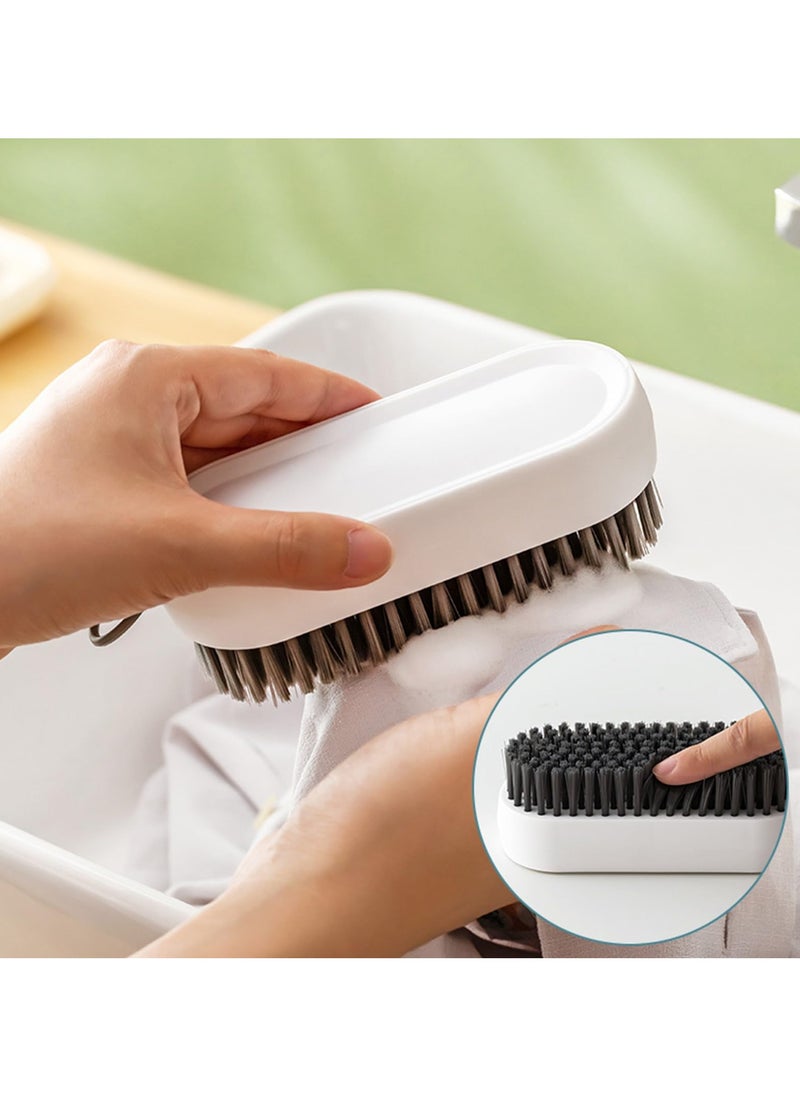SYOSI - 2 Pack Laundry Scrub Brush Cleaning Brush, Soft Bristle Brush Shoe Cleaning Brush for Stains Clothes Scrubbing Brush Household Cleaning Tool for Bathroom Countertops Bathtubs - Image 1