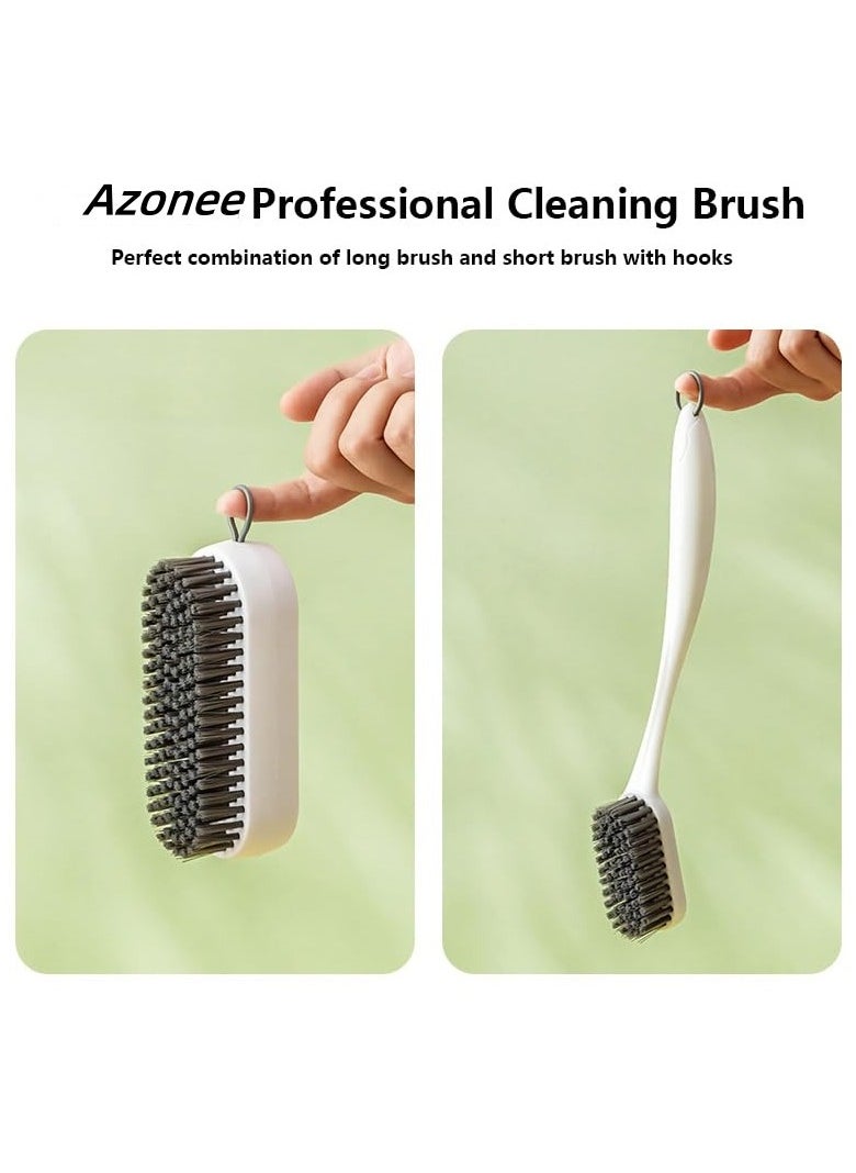 SYOSI - 2 Pack Laundry Scrub Brush Cleaning Brush, Soft Bristle Brush Shoe Cleaning Brush for Stains Clothes Scrubbing Brush Household Cleaning Tool for Bathroom Countertops Bathtubs - Image 1