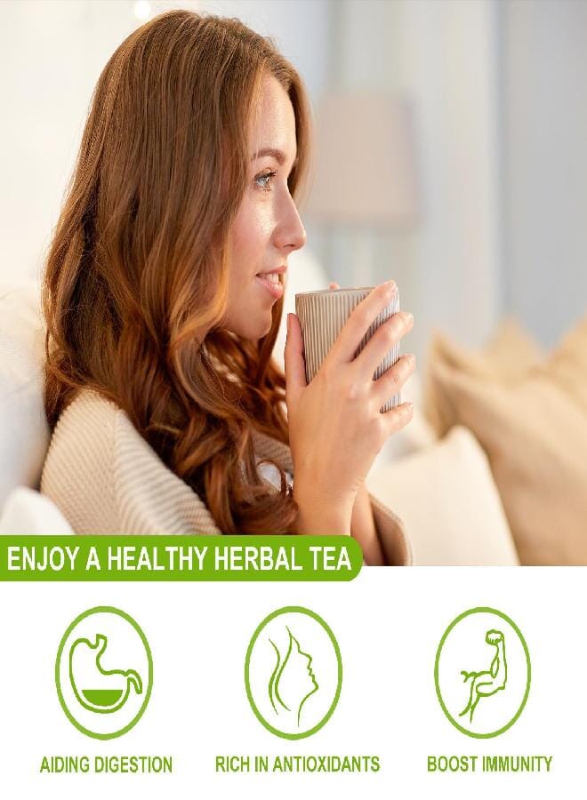 FullChea - Moringa Tea, 50 Teabags - Pure & Natural Moringa Leaves, Cultivated From India - Herbal Tea for Supporting Digestion & Immune System - Non-GMO - Caffeine-free - Image 4