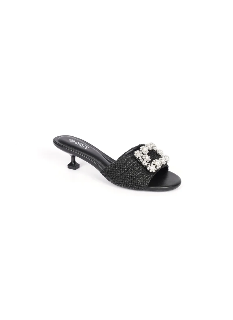 كيوبل Womens Stiletto low heeled Sandals