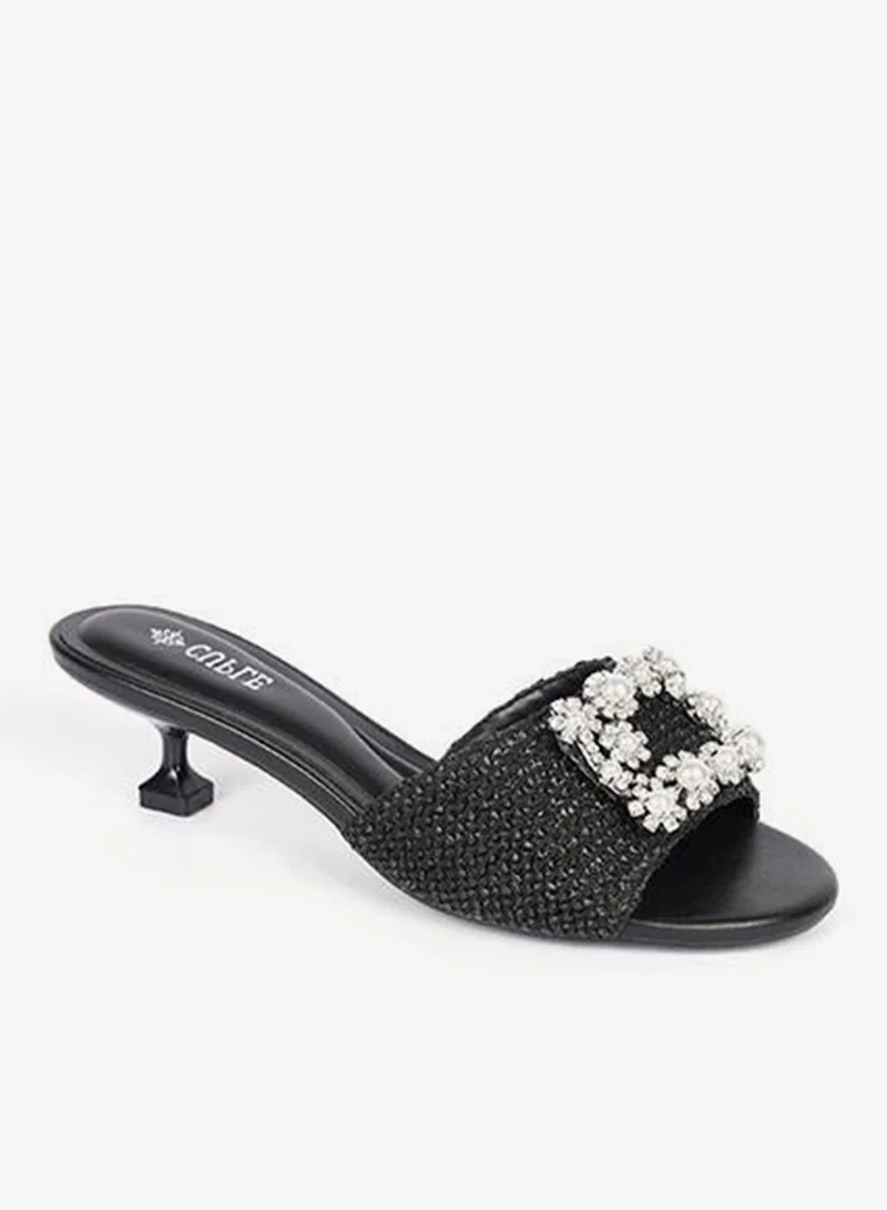 Cuple Womens Stiletto low heeled Sandals