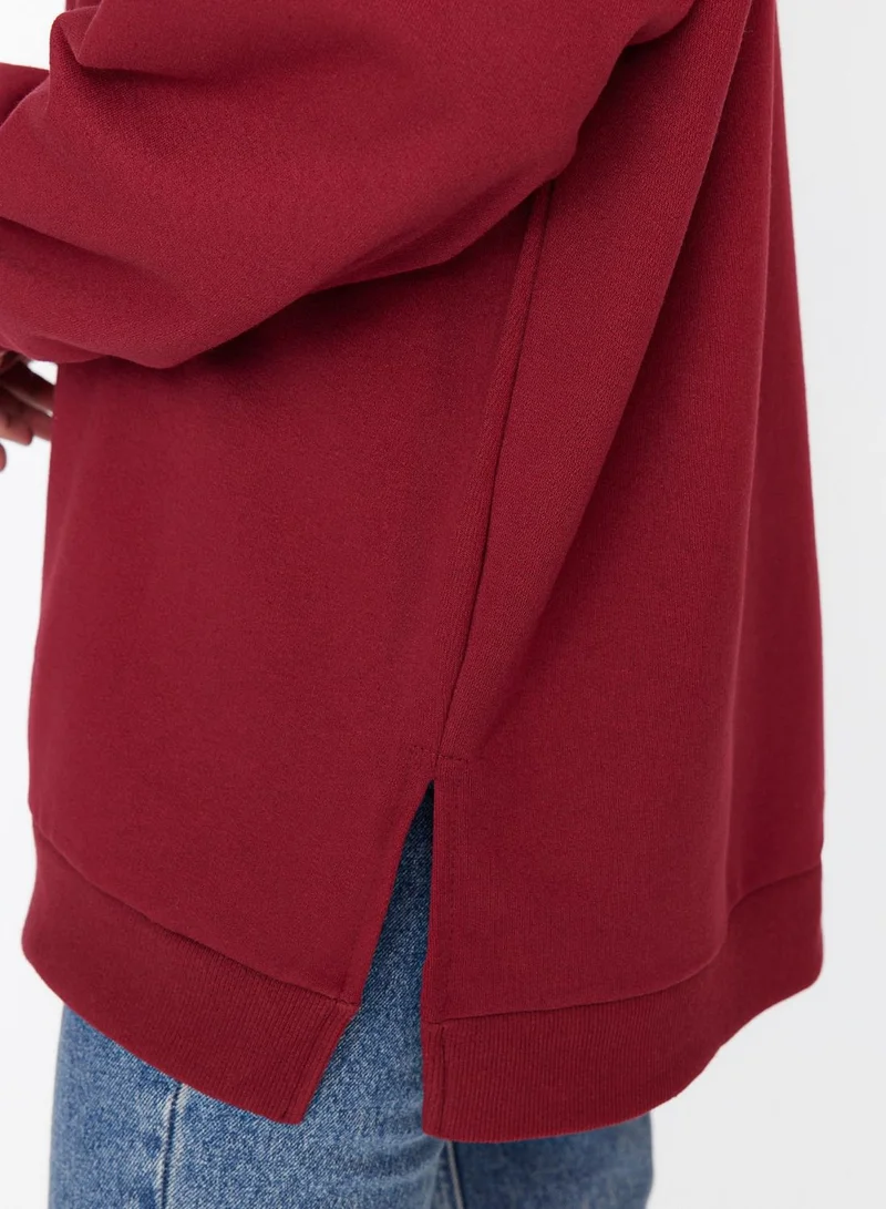 trendyol Drawstring Knitted Hoodie