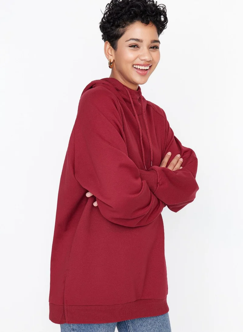 trendyol Drawstring Knitted Hoodie