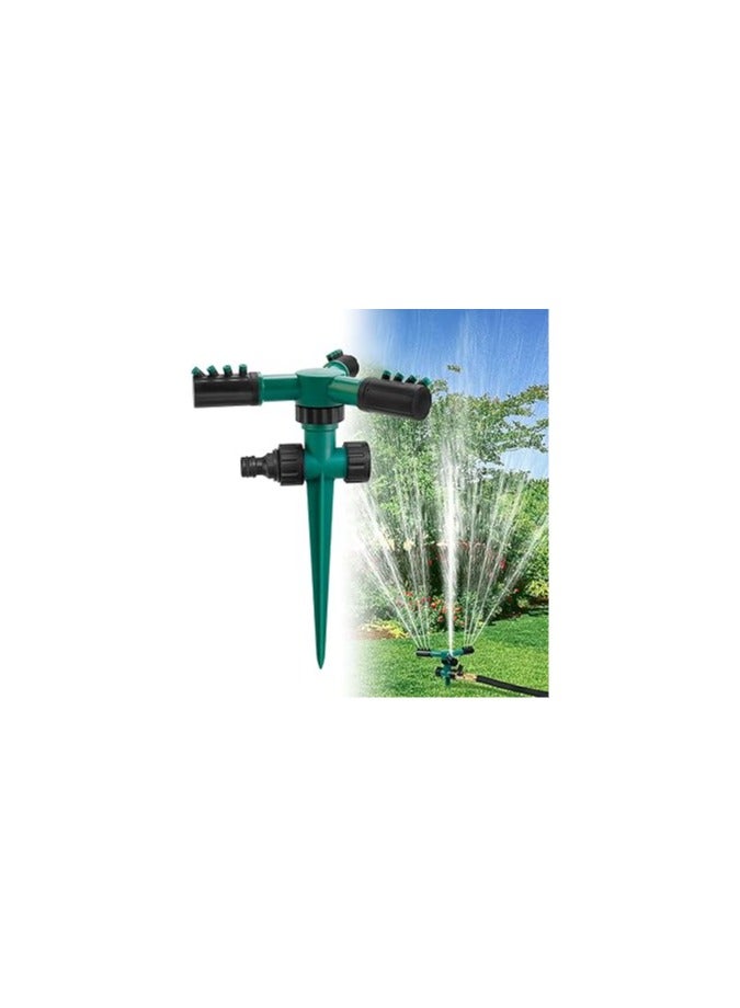 عام مرشِّح، مرشّات زراعية أوتوماتيكية للحديقة مع 3 رؤوس رشاشات، نظام مرشِّح دوّار بزاوية 360 درجة بـ 3 أذرع للري الإضافي للحديقة، الحديقة، والمسطحات الخضراء. - Image 1
