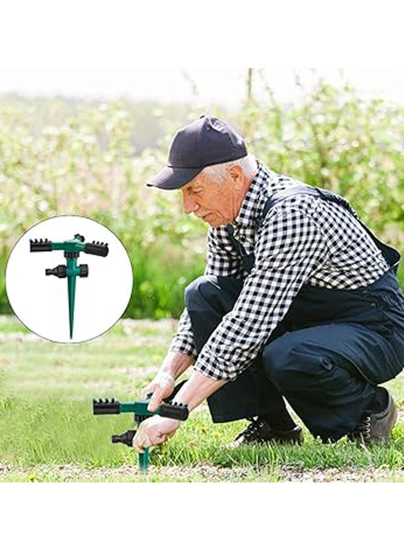 عام مرشِّح، مرشّات زراعية أوتوماتيكية للحديقة مع 3 رؤوس رشاشات، نظام مرشِّح دوّار بزاوية 360 درجة بـ 3 أذرع للري الإضافي للحديقة، الحديقة، والمسطحات الخضراء. - Image 4