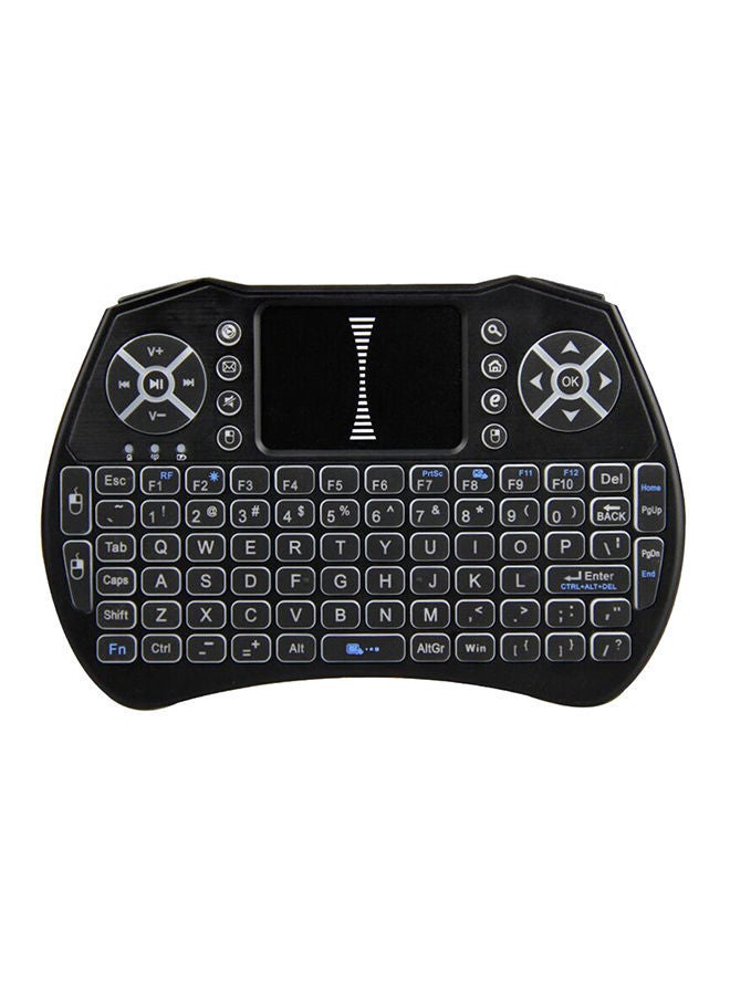 NIBEMINENT Wireless Keyboard Remote Control With Touchpad For Smart TV Black