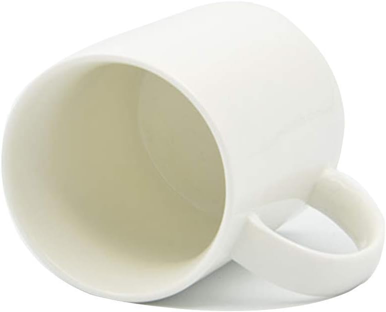 SFS BLANK 1 unit White Ceramic Coffee Tea Mug Coated 11 ounces 95 x 8cm Heat Press Printable Transfer Sublimation Dye Thermal Coated Glossy Diswashable Microwave Safe - Image 1