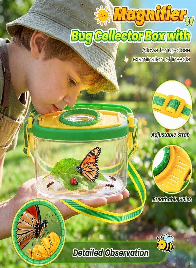 HAIMST Bug Catcher for Kids, Bug Vacuum Catching Kit with Bug Collector Butterfly Net Magnifying Glass Bugs Grabber Insect Catcher Tweezers, Outdoor Explorer Toys Gift for Kids Age 3-12 - Image 5