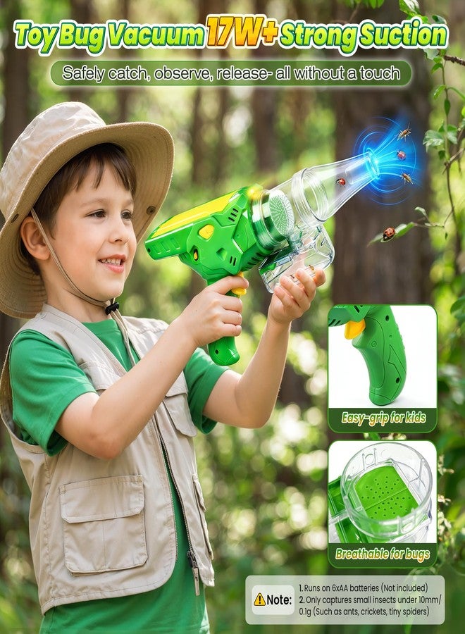 HAIMST Bug Catcher for Kids, Bug Vacuum Catching Kit with Bug Collector Butterfly Net Magnifying Glass Bugs Grabber Insect Catcher Tweezers, Outdoor Explorer Toys Gift for Kids Age 3-12 - Image 3