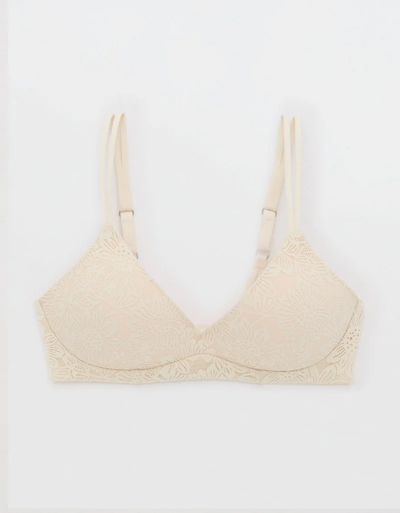 Aerie  Aerie Sunnie Bloom Lace Wireless Push Up Bra for Women | Best Price UAE