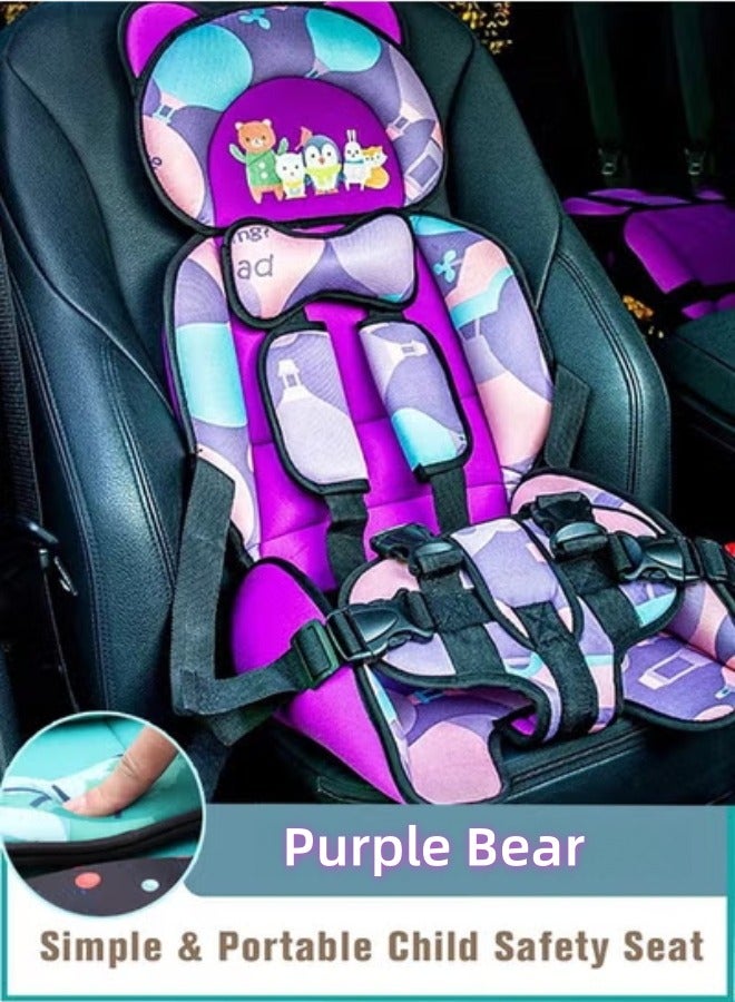Auto Child Safety Seat Simple Car Portable Seat Belt Car Seatbelt Protector for Kids 0-12 Foldable Car Seat Protection Travel Accessories - Image 1