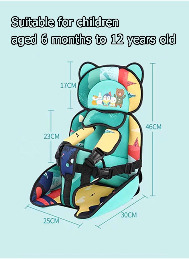 Generic Auto Child Safety Seat Simple Car Portable Seat Belt Car Seatbelt Protector for Kids 0-12 Foldable Car Seat Protection Travel Accessories  - Image 2