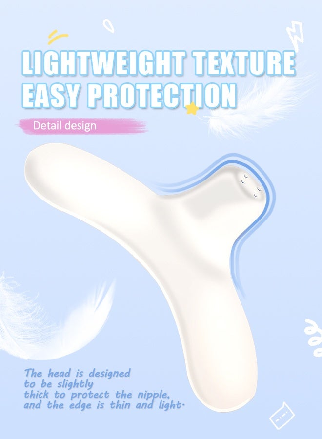 وايكيل واقيات حلمة للرضاعة الطبيعية، واقيات سيليكون ناعمة مقاس 20 مم لمشاكل الالتصاق، حلمات مسطحة ومقلوبة، خالية من مادة BPA، قابلة لإعادة الاستخدام (قطعتان) - Image 4