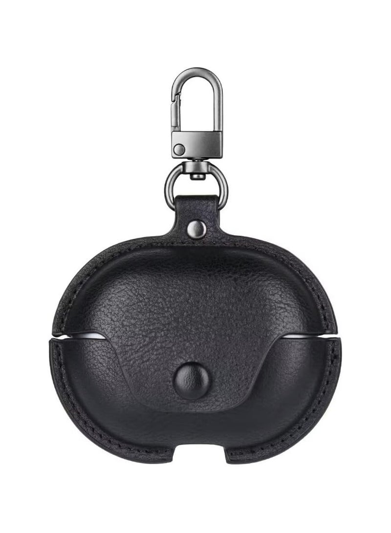 Leather Case for Huawei FreeBuds 5i Leather Design, Shockproof Soft Cover Protective Cases, Wireless Earbuds Shell Black - Image 1