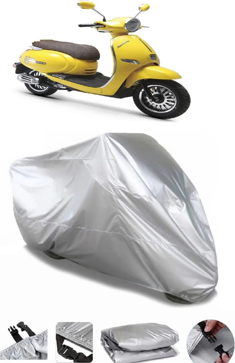 Breen Kuba Brilliant 125 Pro Grey Waterproof Motorcycle Canvas Premium - Image 1