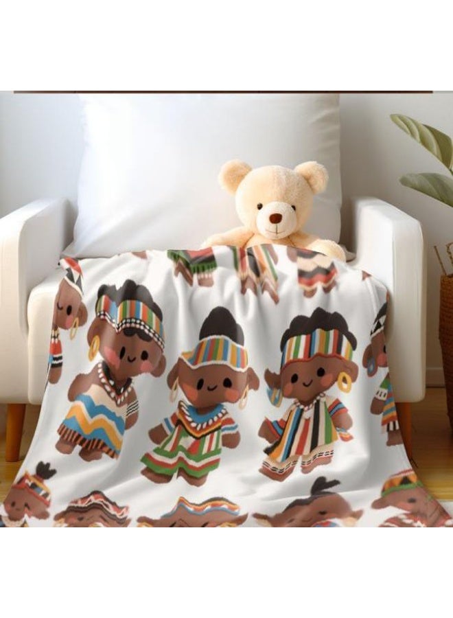 general Baby and children's cartoon flannel thin blanket (warm and comfortable, suitable for sleep, game use) 70cm*100cm - Image 2