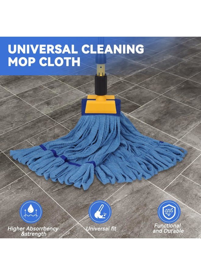BeiLan Heavy Duty Commercial Mop Head Replacement for Rubbermaid: 3 Packs Microfiber Tube Lint Free Industrial Heavy Duty Mop Head for Floor Cleaning - Super Absorbent & Bleach-Safe - Image 3