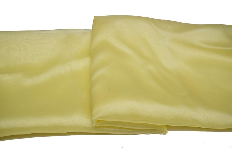 Pehnava Fab Studio Tissue Organza Fabric for Dress Cloth Material for Use in Fancy Garments Making Frocks GownsDresses and Also Wrapping Party Wedding DecorationsOlieve Drab4 Meter