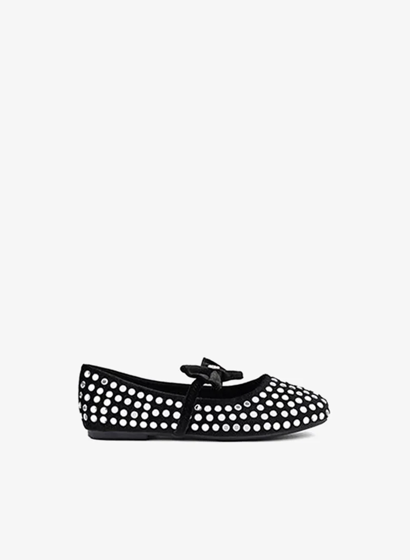 Cuple Girls Embellished Mary Jane Flats
