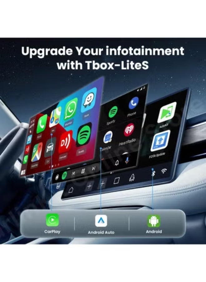 Smart Wireless CarPlay & Android Auto Adapter with Android TV Box – 4GB RAM, 32GB Storage, Netflix, YouTube, Spotify, IPTV, HDMI Output, Dual Wi-Fi & Bluetooth - Image 5