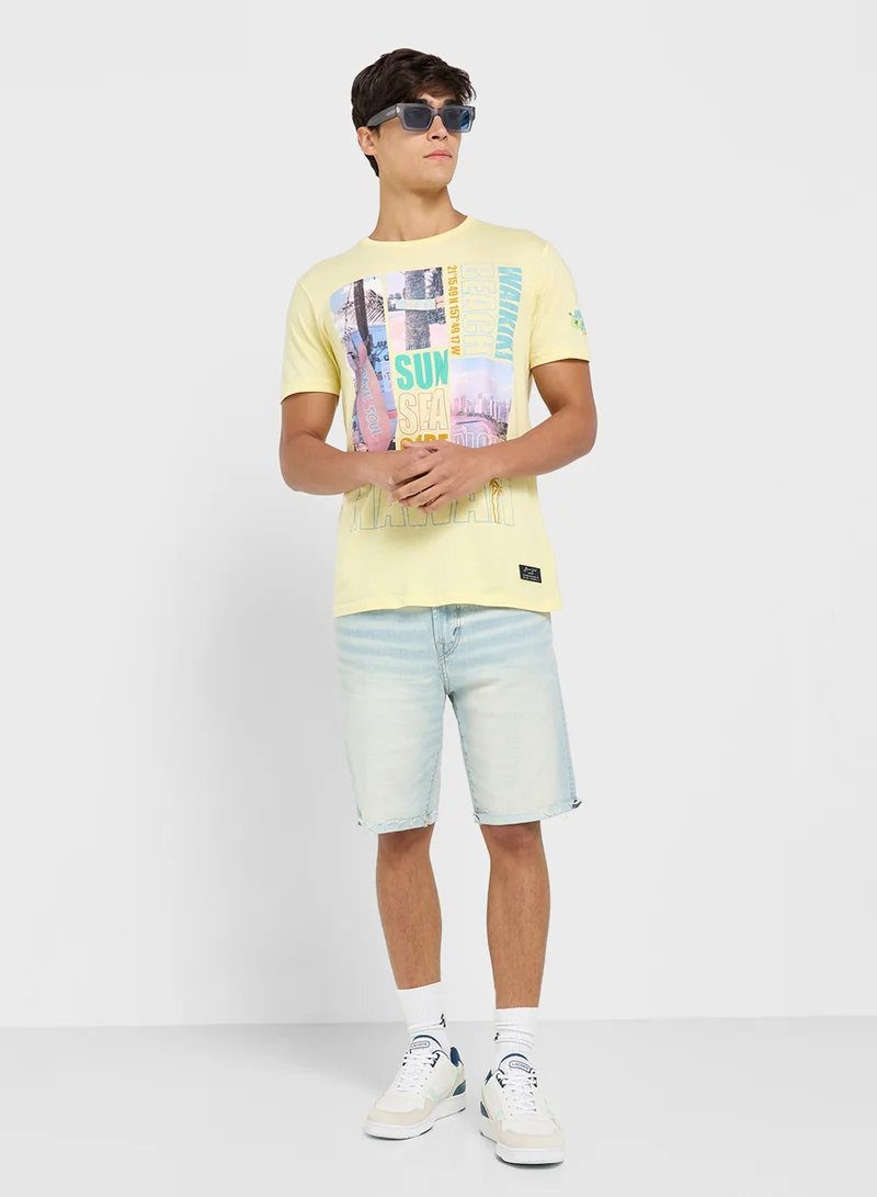 BRAVE SOUL Graphic Print T-Shirt