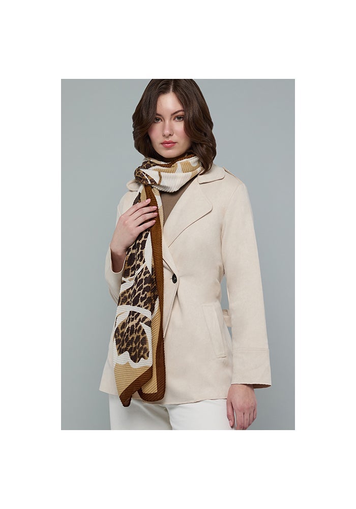 R&B Abstract Print Scarf, 180X85cm - Image 4