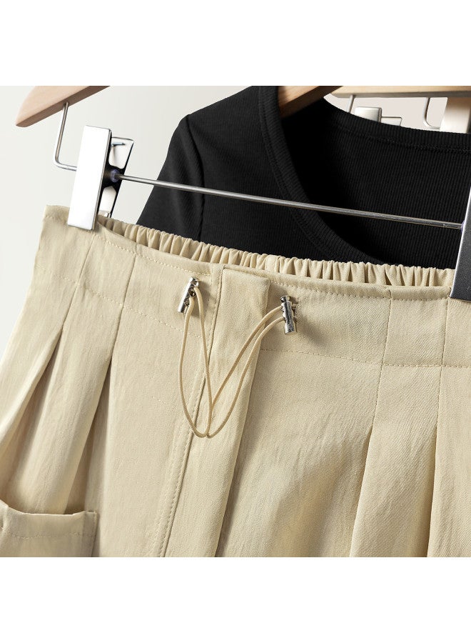 Cypress House 2025 Summer New Women's Fashion Solid Color High-waist A-line Mini Skirt With Design Details - Image 4