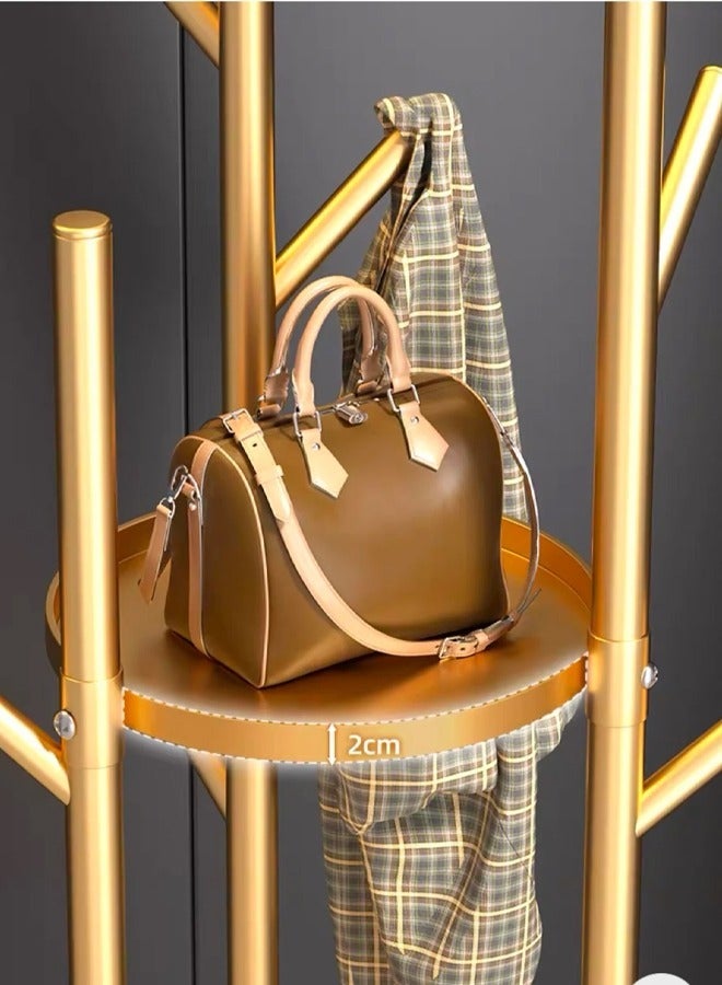 Clothes hanger and rack, with a modern and elegant design- golden colour - Image 3