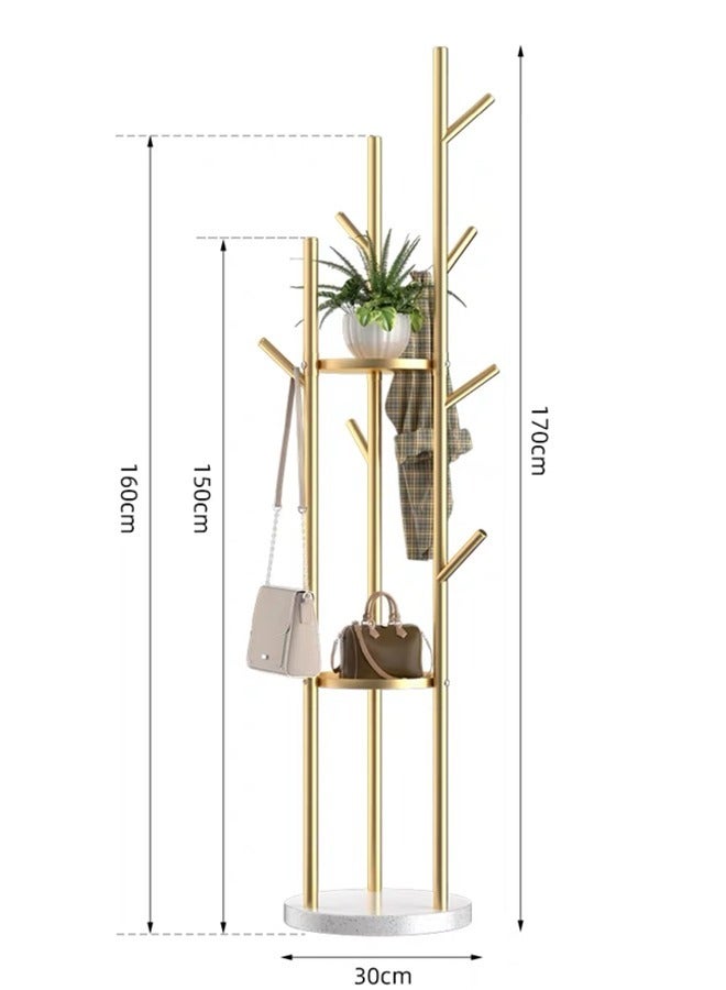 Clothes hanger and rack, with a modern and elegant design- golden colour - Image 4