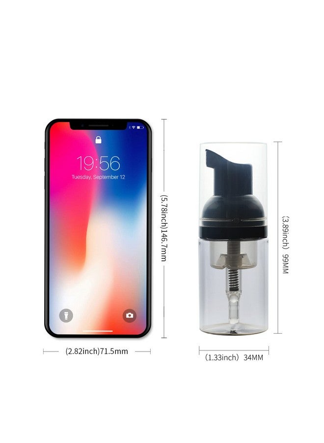 LONGWAY 3Pcs Travel Size Foam Pump Bottlemini Empty Pump Bottle Dispenser(30Ml1 Fl Oz) (Black) - Image 4
