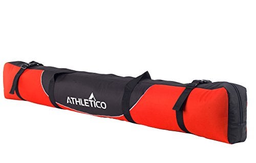 Athletico Mogul Padded Ski Bag - Fully Padded Single Ski Travel Bag (Red, 185cm) - Image 3