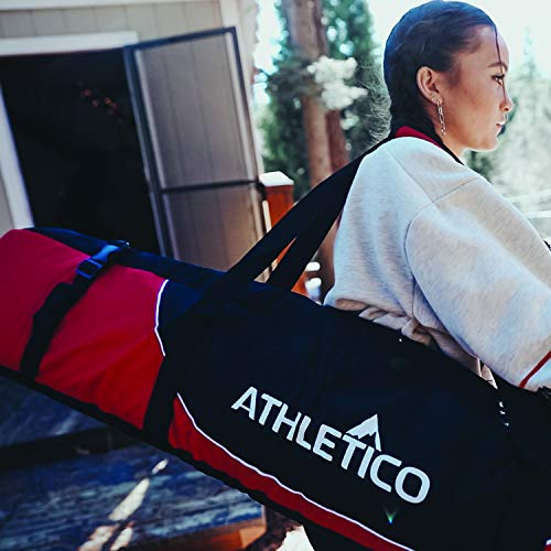 Athletico Mogul Padded Ski Bag - Fully Padded Single Ski Travel Bag (Red, 185cm) - Image 5