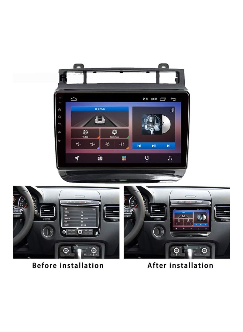 SHEZA STAR راديو سيارة أندرويد لفولكس فاجن تواريج 2012 2013 2014 2015 2016 4GB RAM 64GB ROM 9 إنش يدعم Apple Carplay وMirrorLink وWiFi وBT، شاشة لمس 2.5D IPS مع كاميرا AHD مرفقة - Image 2