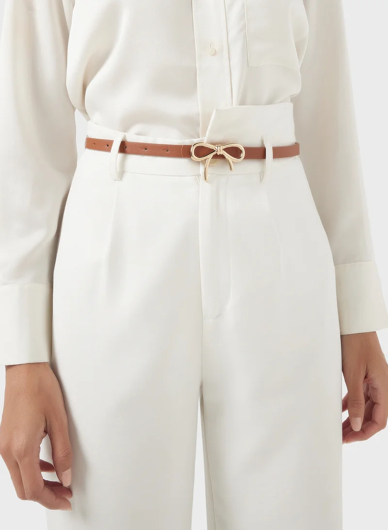 Ginger Bow Buckle Belt