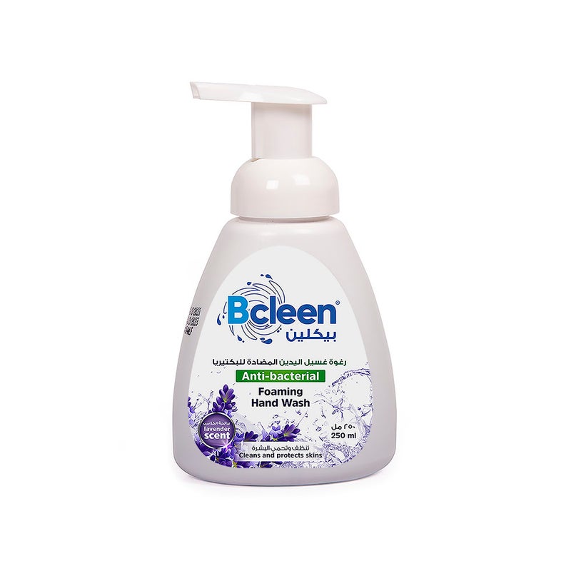 Bcleen Antibacterial Foaming Hand Wash Lavender Scent 250Ml [1Pc] - Image 1