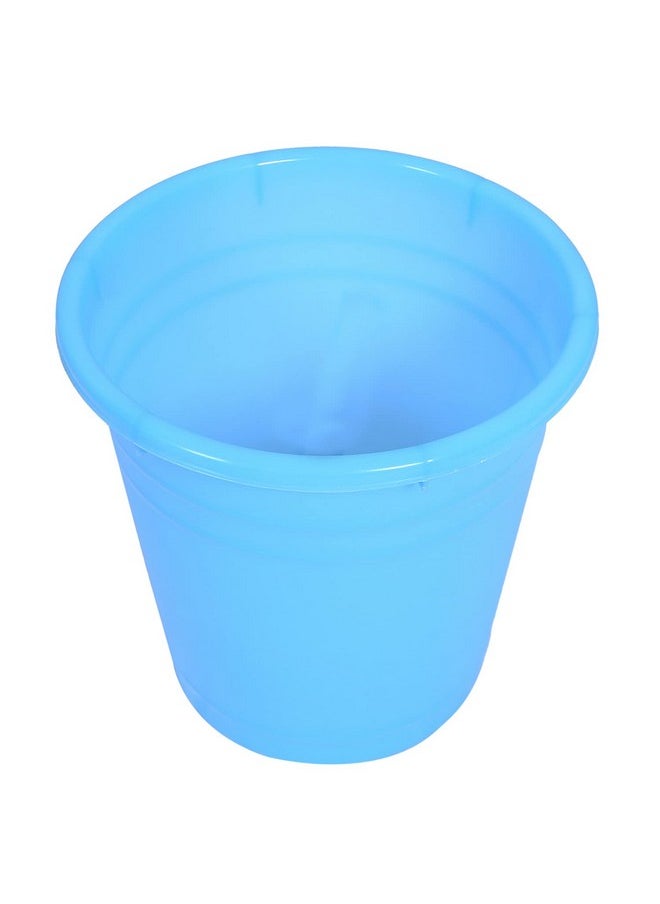 Kuber Industries Kuber Industries Plastic Dustbin|Portable Garbage Basket & Round Trash Can for Home,Kitchen,Office,College,10 Ltr.(Sky Blue)  - Image 2