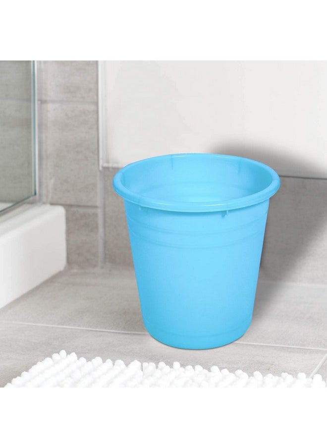 Kuber Industries Kuber Industries Plastic Dustbin|Portable Garbage Basket & Round Trash Can for Home,Kitchen,Office,College,10 Ltr.(Sky Blue)  - Image 4