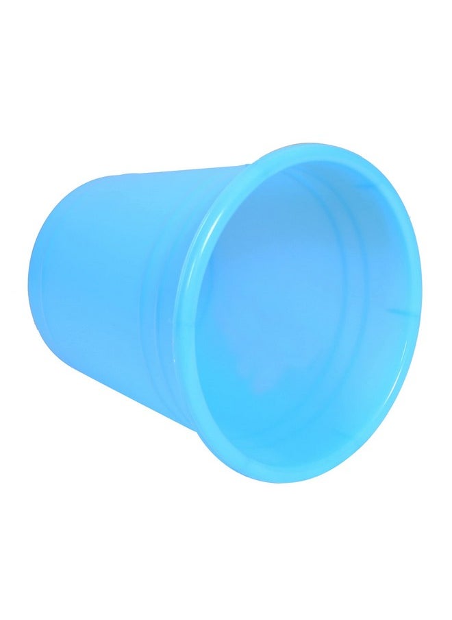 Kuber Industries Kuber Industries Plastic Dustbin|Portable Garbage Basket & Round Trash Can for Home,Kitchen,Office,College,10 Ltr.(Sky Blue)  - Image 3