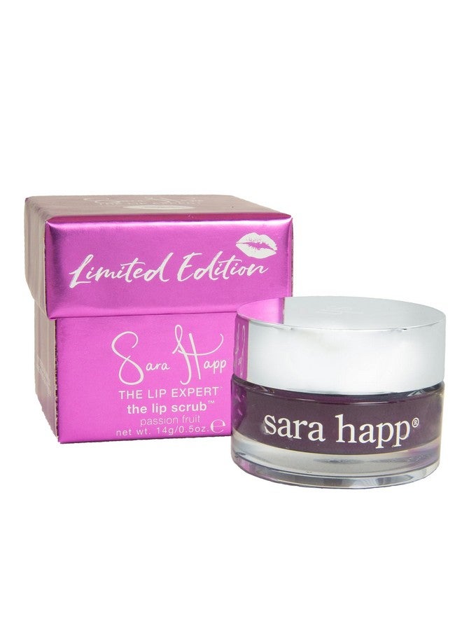 sara happ Lip Scrub Duo: Passion Fruit + Vanilla Bean Sugar Scrubs Exfoliating Lip Treatments Moisturizers For Dry And Flaky Lips Vegan (Two 0.5 Ounce Jars) - Image 2