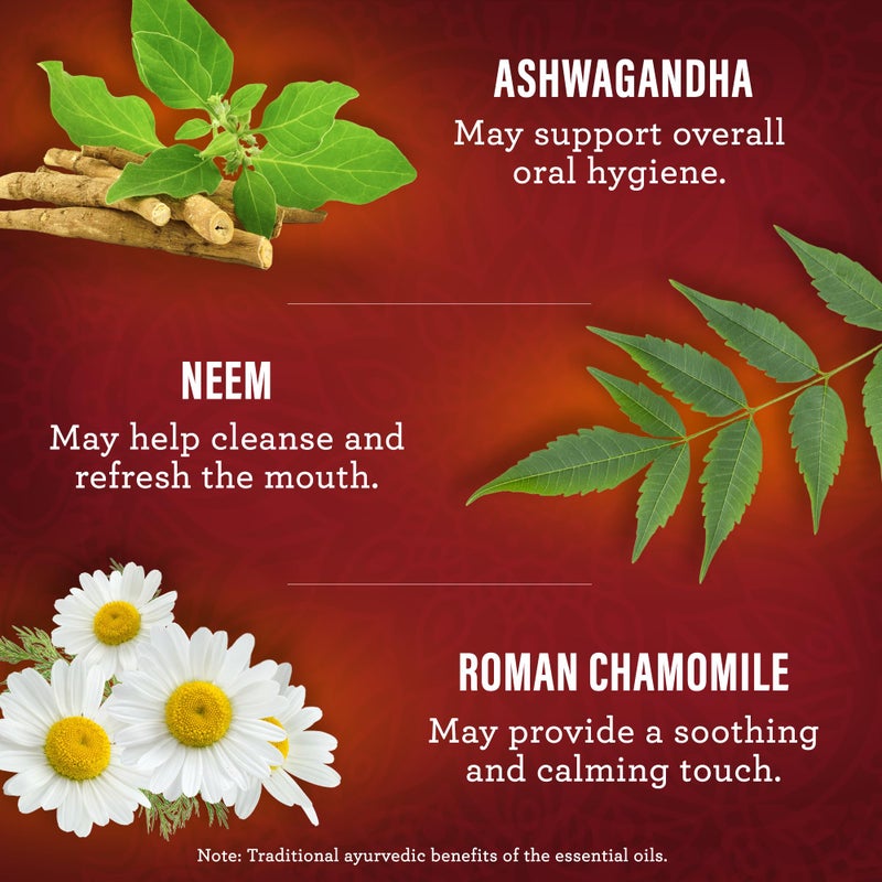 GuruNanda Ashwagandha Oil Pulling with Neem, & Pure Essential Oils (8 Fl Oz) - Ayurveda-Inspired Formula for Daily Oral Care - Alcohol & Fluoride Free - Image 3