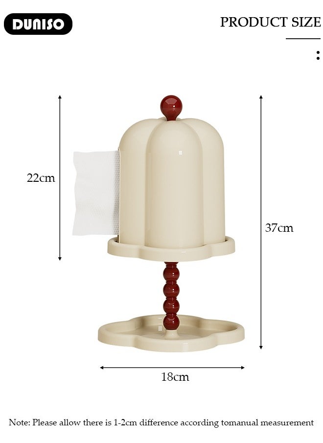 DUNISO - Tissue Box Cover, Modern Tissue Box Holder, Luxury Table lamp Paper Towel Storage Holder,for Sink Counters, Desks, Bathroom Vanity, Office, Home Decor, Restaurant - Image 1