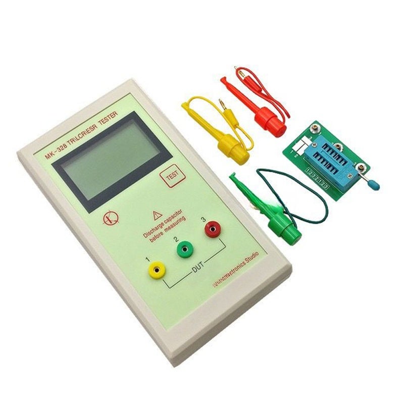 Portable Transistor Tester: Compact Size, LCD Display - High Accuracy Component Tester for DIY Electronics Repair, Hobbyists and Technicians - Image 1
